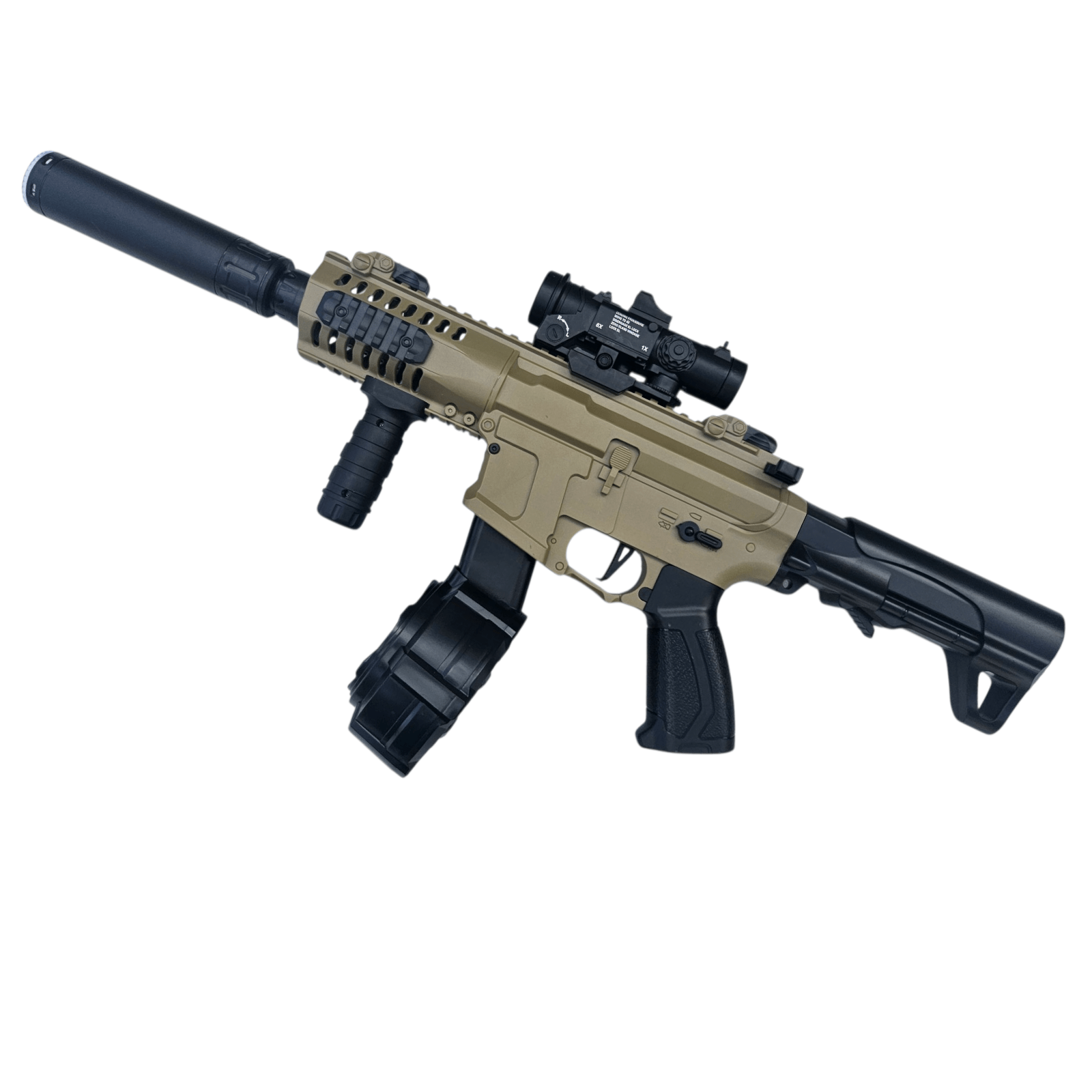 ARP Gel Blaster – Sand Edition med Tracer – nærbillede af design og detaljer
