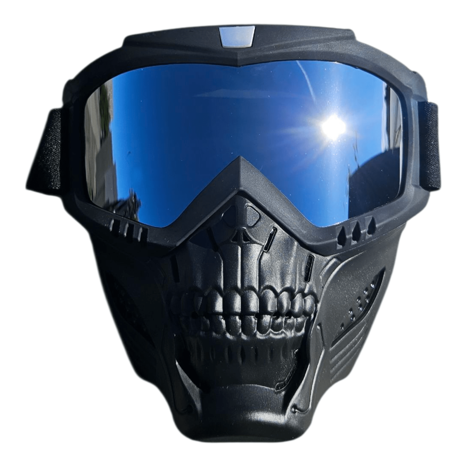 Black Skelet Silver Goggles: - Gelblastershop.dk