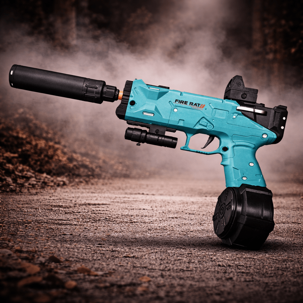 Fire Rat Gel Blaster Tyrkis Edition - Gelblastershop.dk