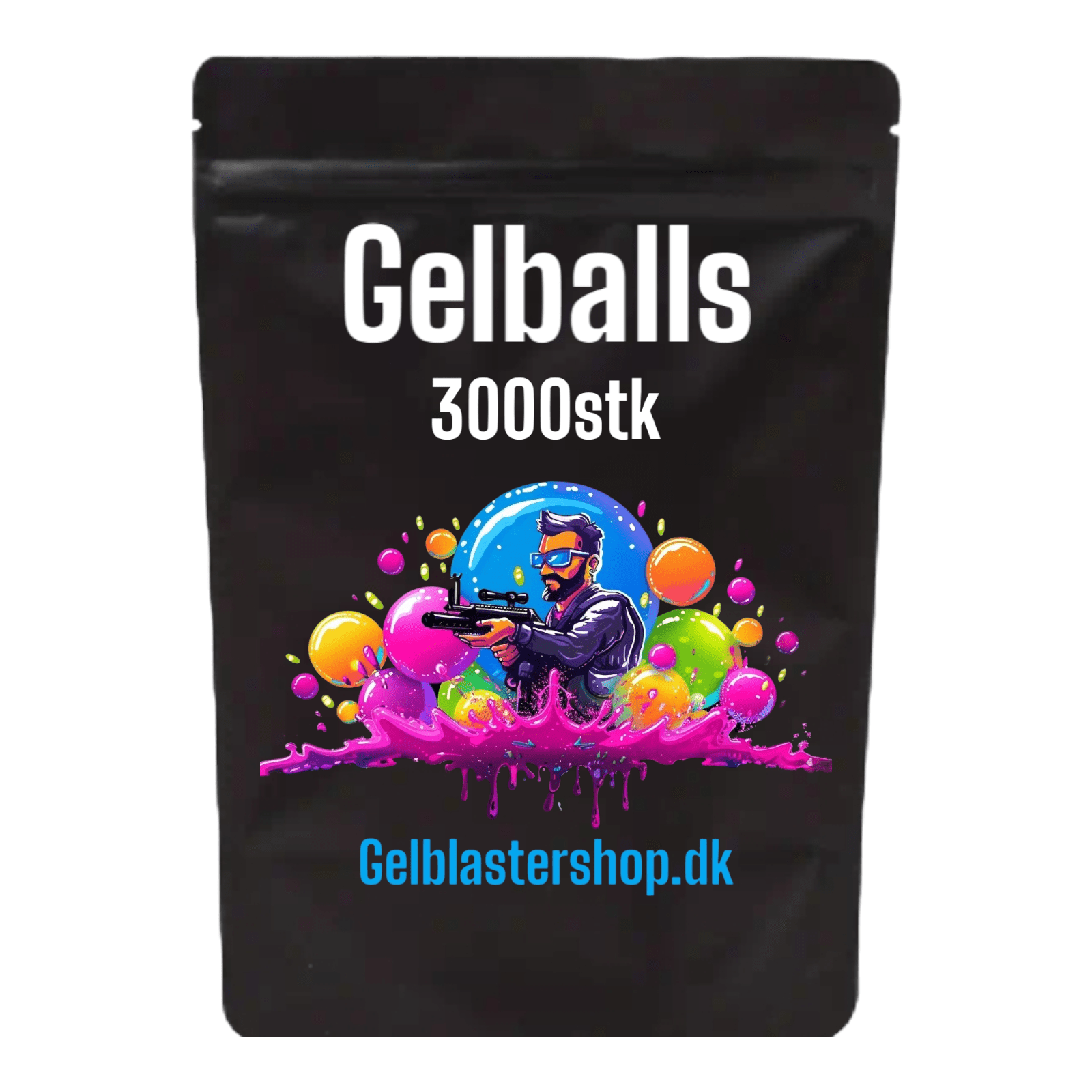 Gel Blaster kugler Blue 3000 - Gelblastershop.dk