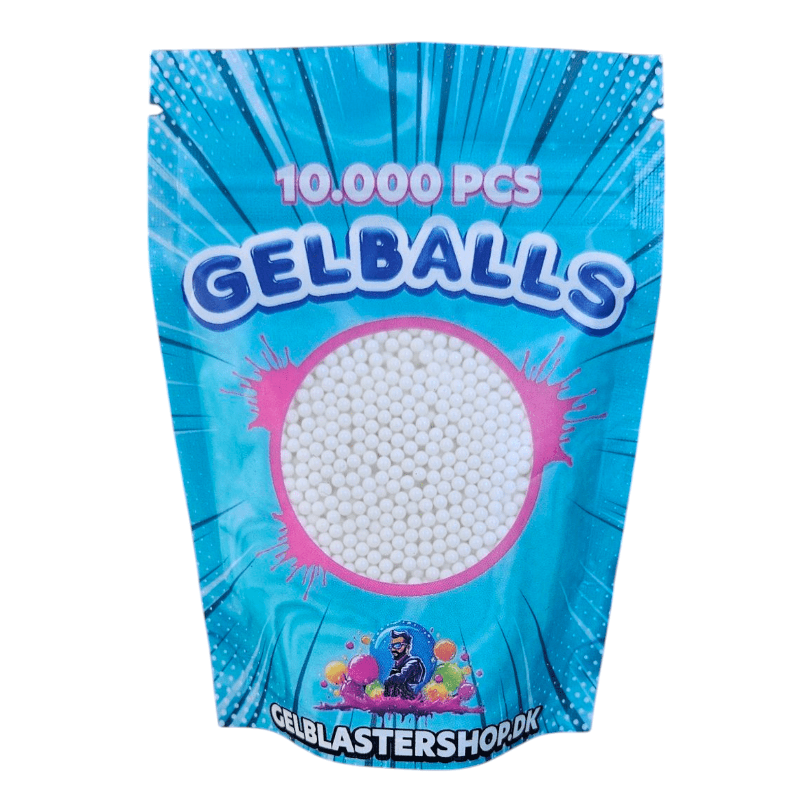 Gel Blaster Kugler Hvid - Gelblastershop.dk