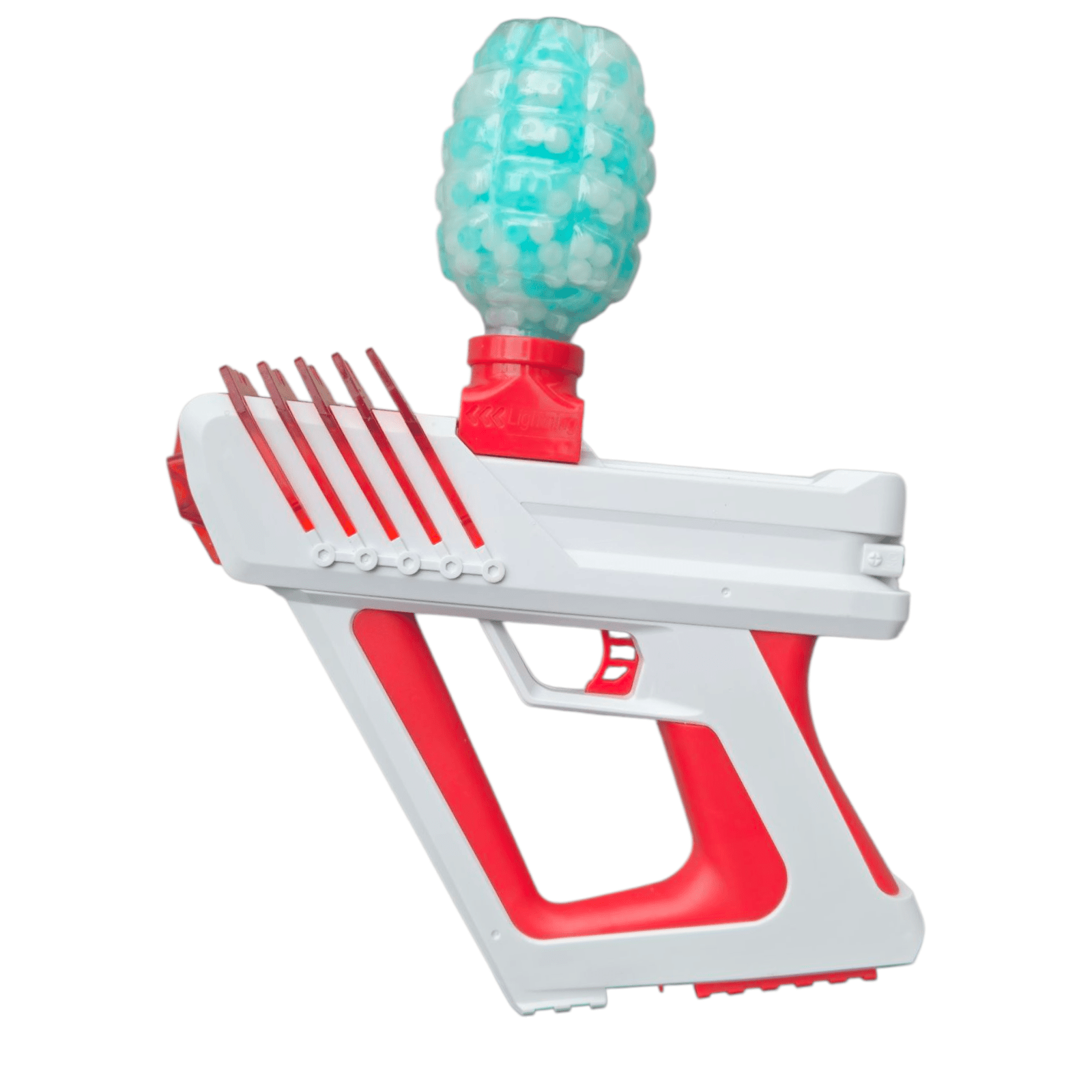 Gelblaster Elektrisk Space Red - Billede af en elektrisk legepistol i rød og hvid farve.