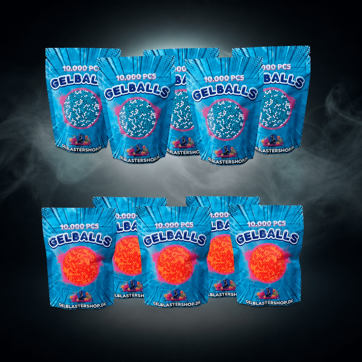 Gelblaster Kugler Mega Pack Mix – tilbehør til gel blaster og udendørs aktiviteter