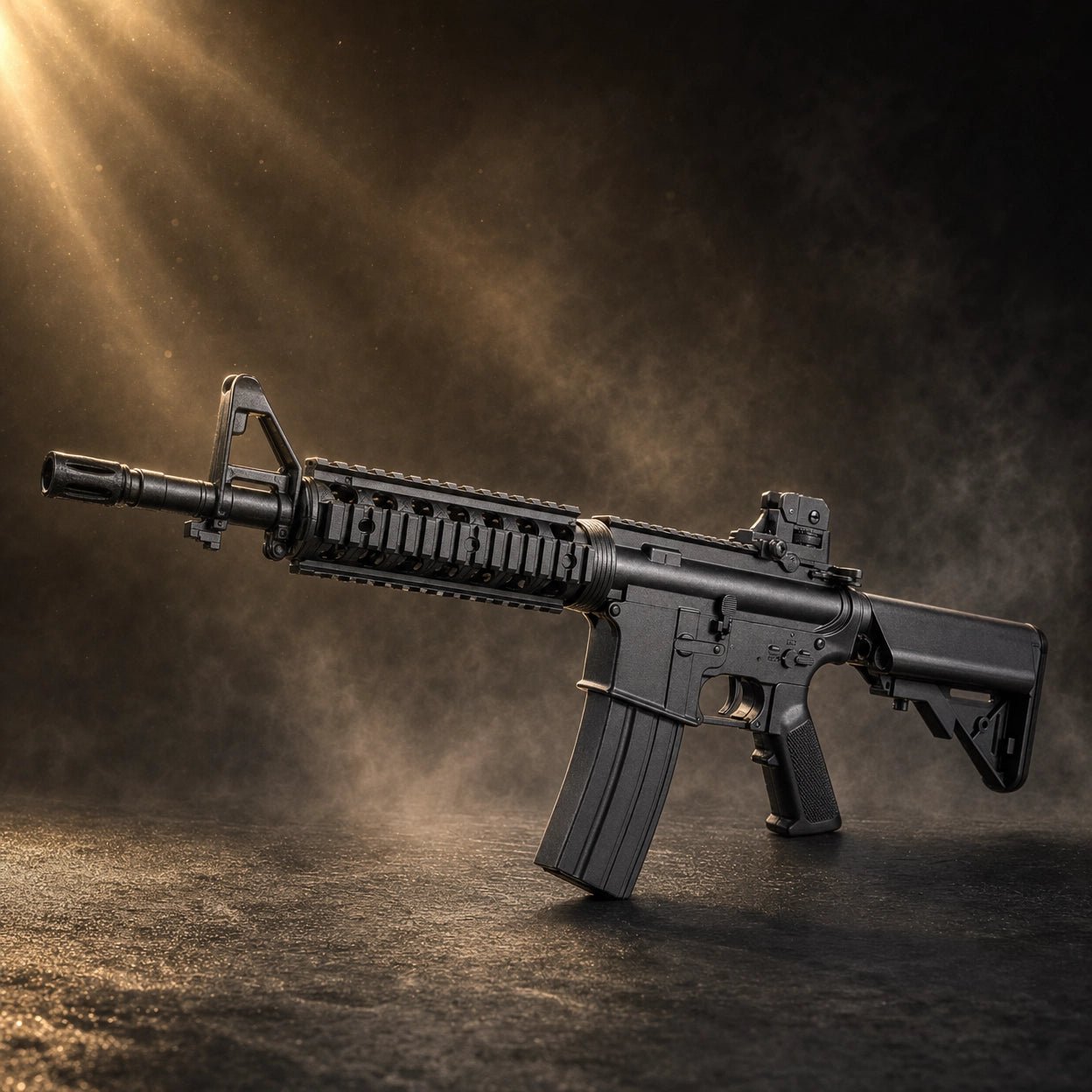 M4 Pro Black Gel Blaster Cyma JD-100-2 showcasing sleek design and sturdy construction for active play.