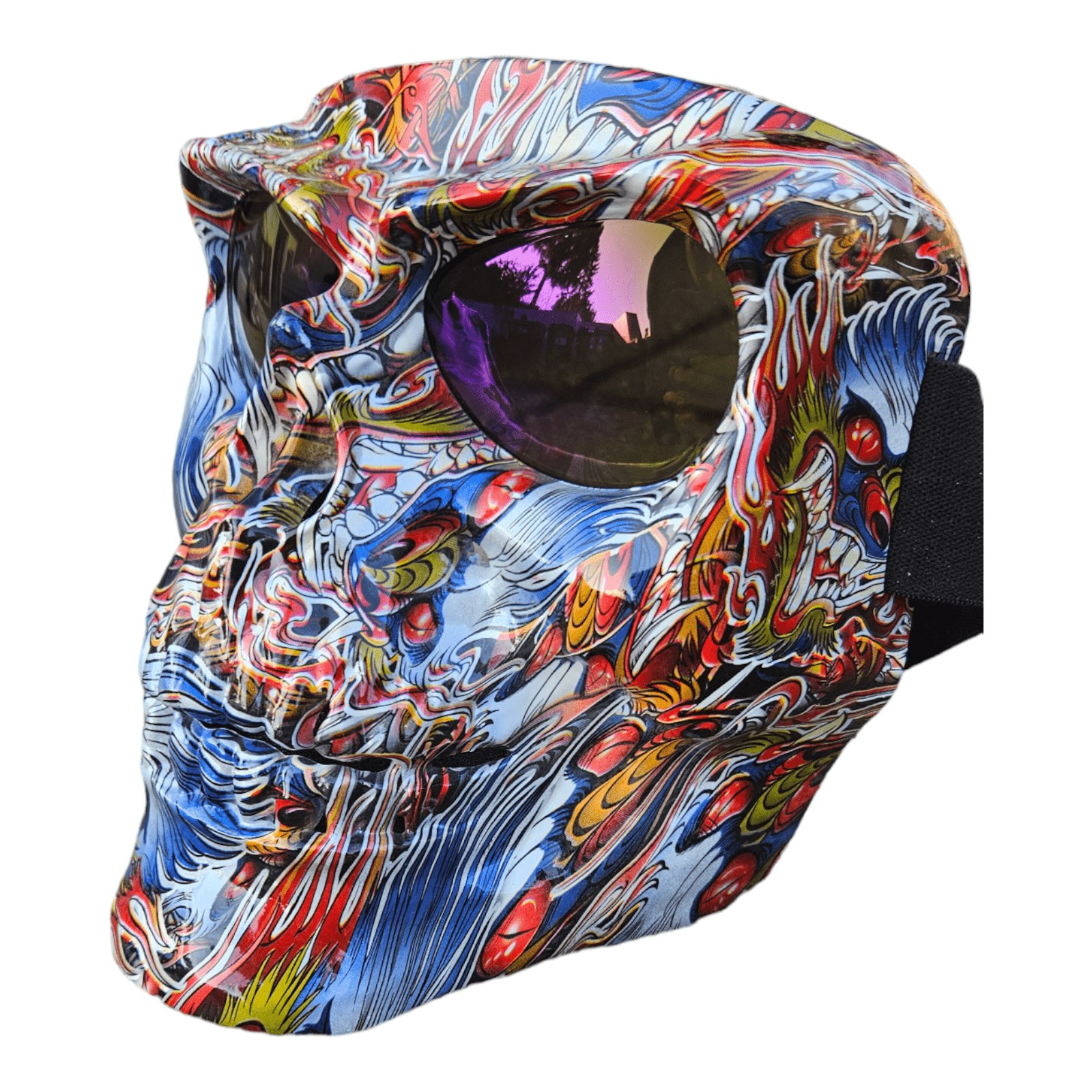 Maske Dragon Fly Water Print - Gelblastershop.dk