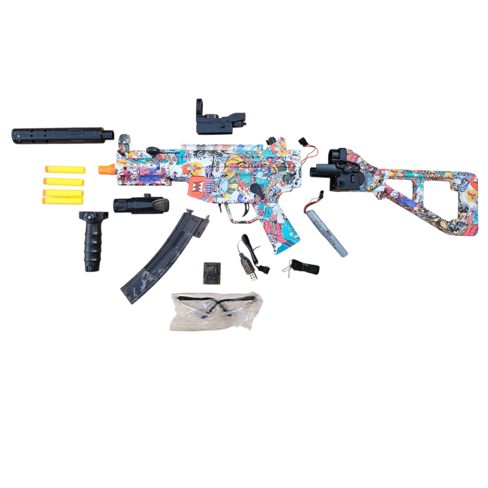 MP5K Gel Blaster Graffiti - Gelblastershop.dk