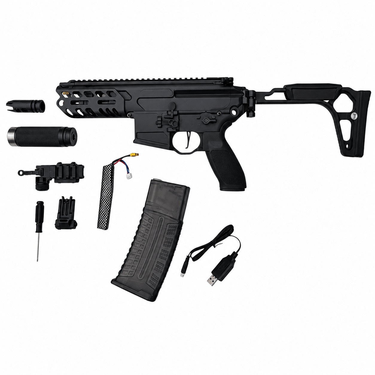 MX5 Pro Gel Blaster Black Nylon – produktbillede visning 2