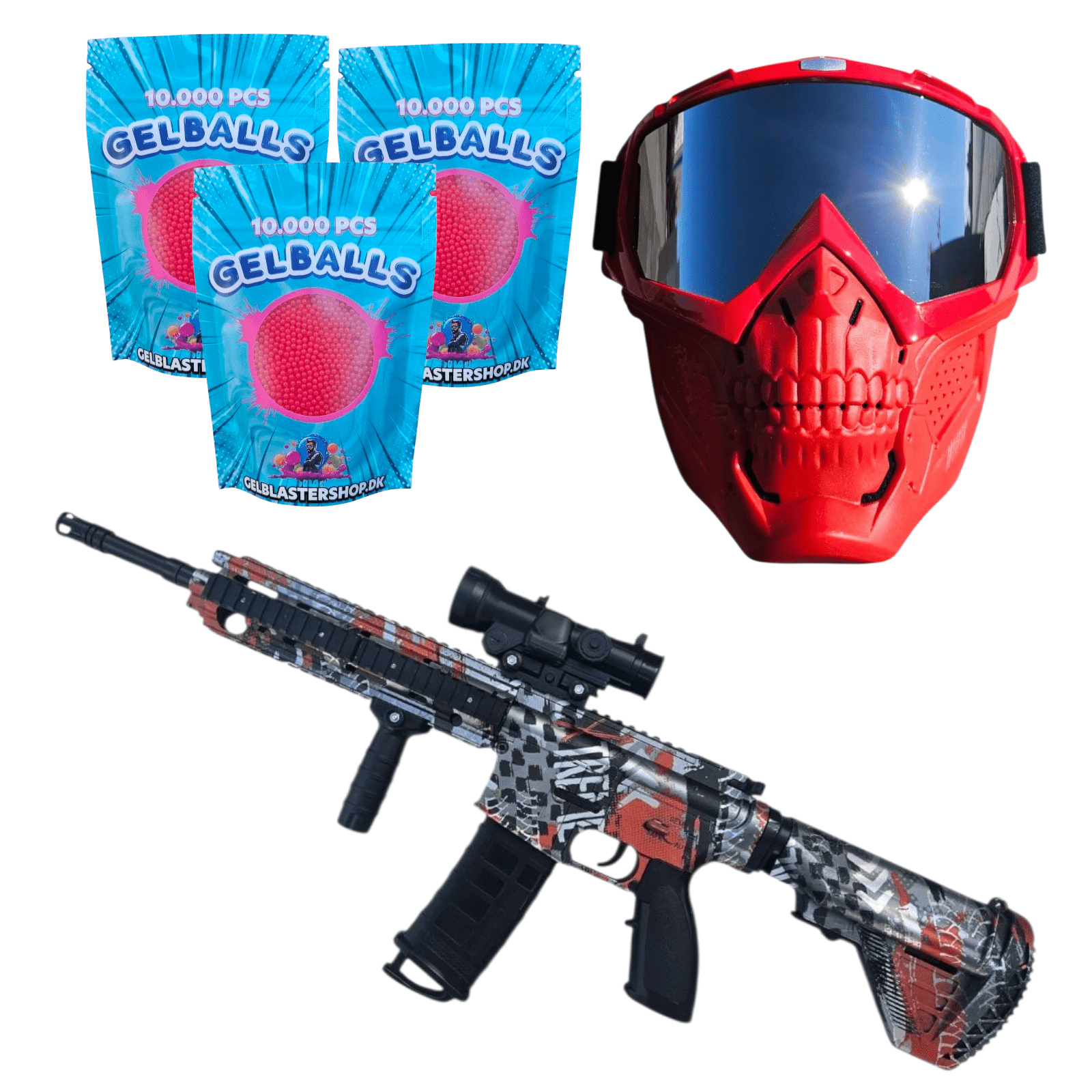 Silverstrike x4 Gel Blaster Set - Gelblastershop.dk