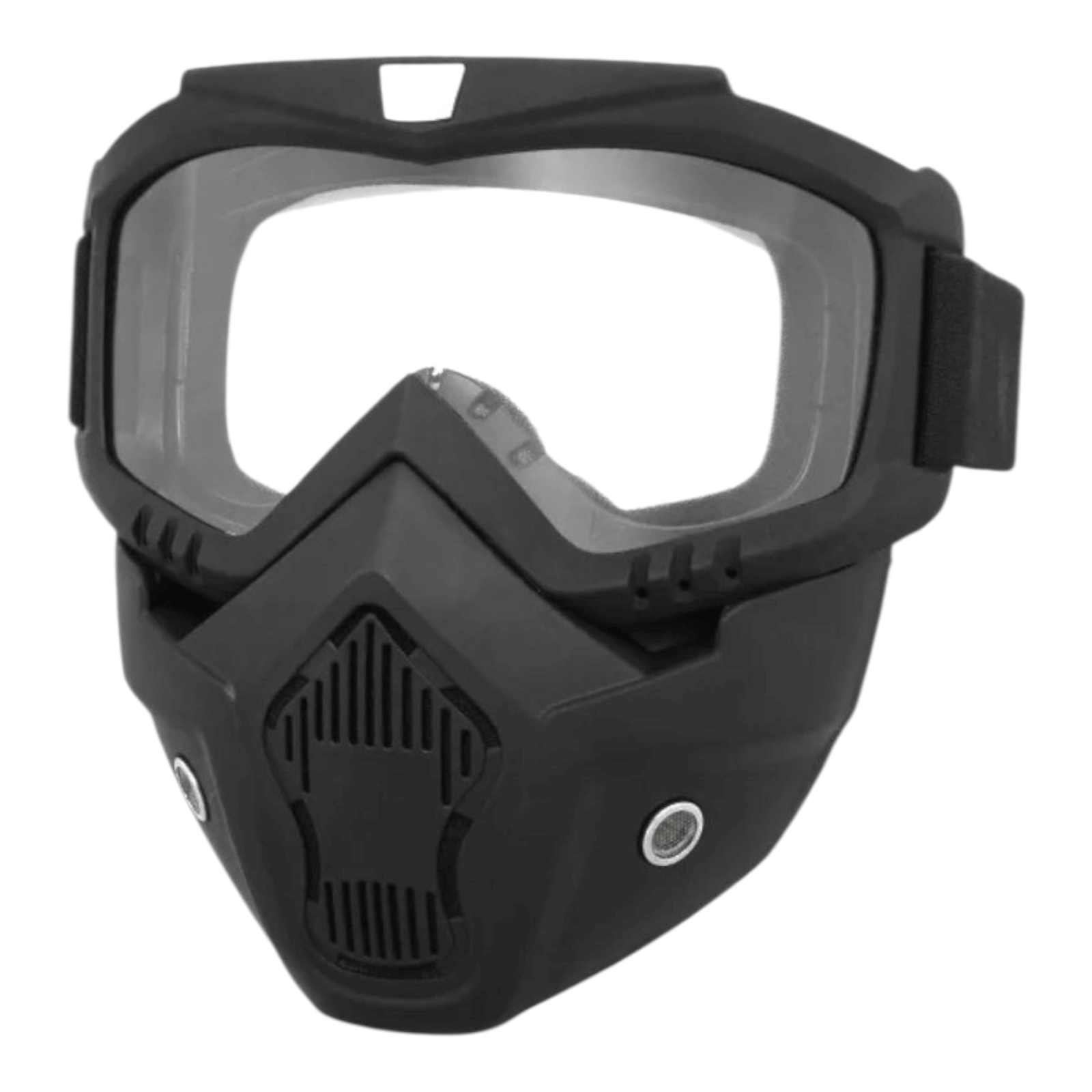 Sort Maske Klar Plast - Gelblastershop.dk