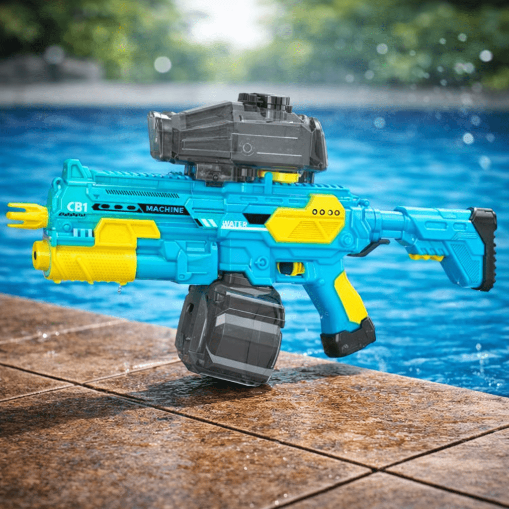 Space Strike Blue Elektronisk Vandgevær - Gelblastershop.dk