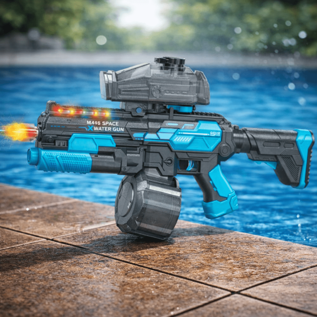 Space Strike X Blue Elektronisk Power Vandgevær - Gelblastershop.dk