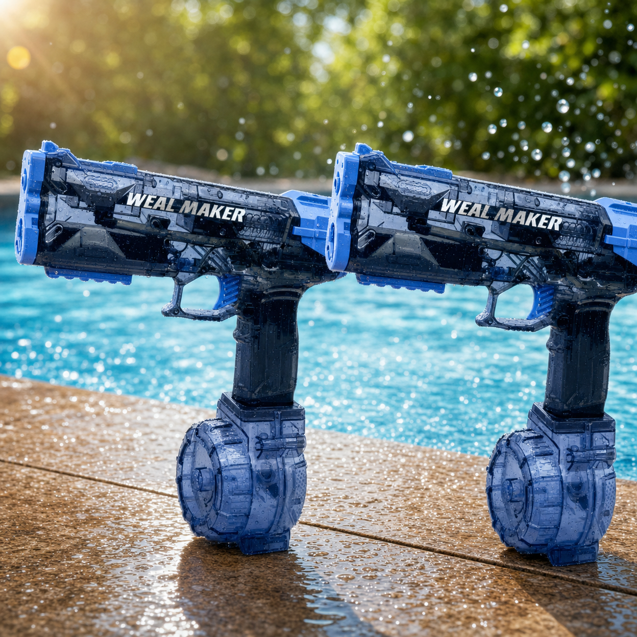 Weal Maker Duo Pack – 2 stk. Elektriske Vandpistoler (Kun 499, - ) | Gelblastershop.dk - Gelblastershop.dk