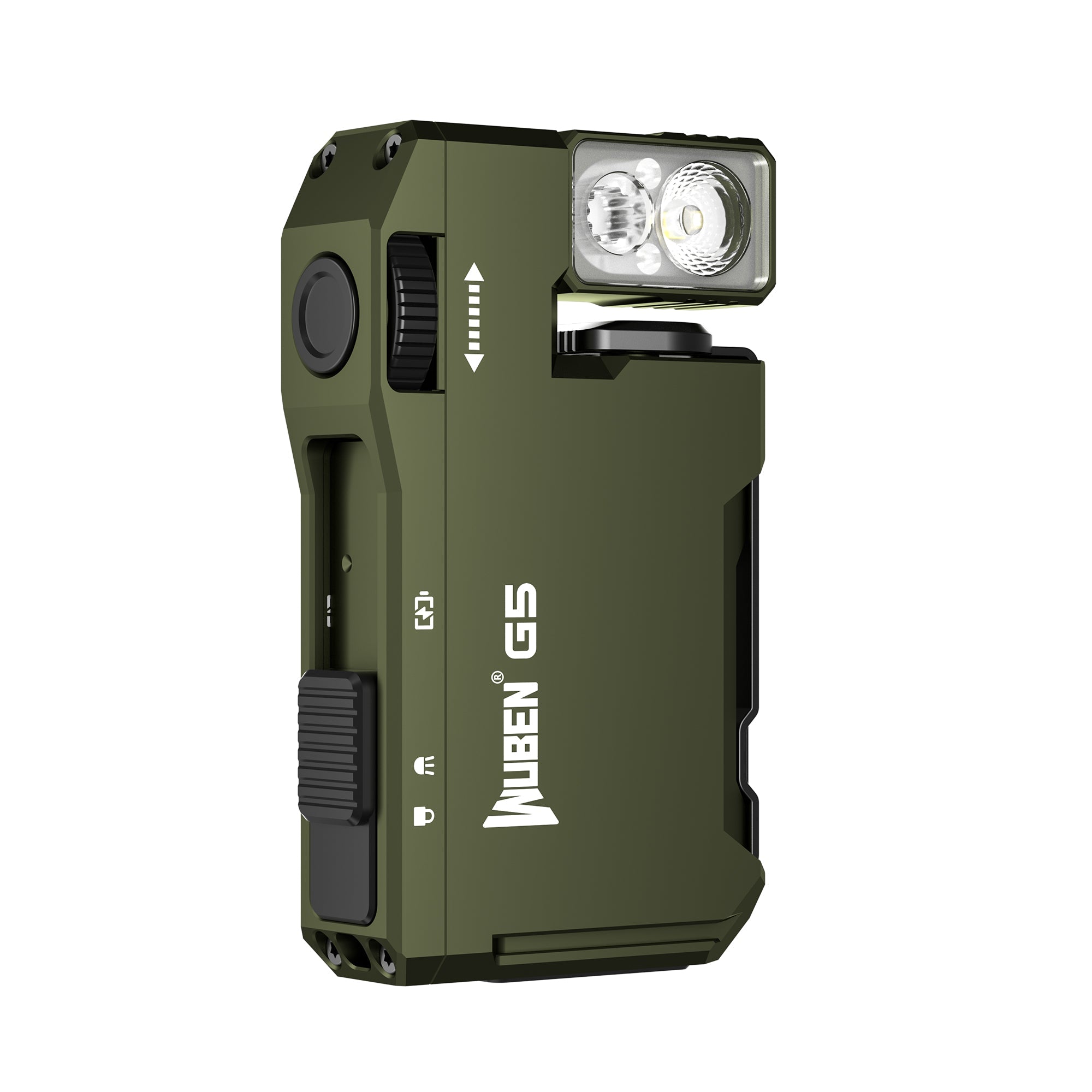 WUBEN G5 Grøn – Kompakt EDC LED Lommelygte, 400 Lumen - Gelblastershop.dk