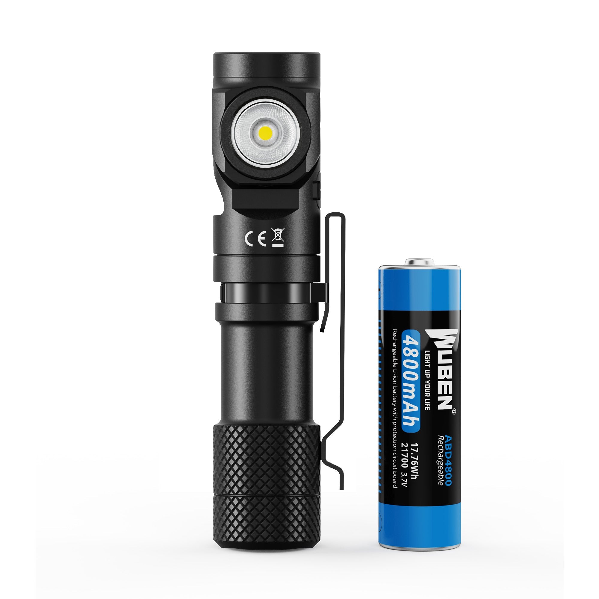 WUBEN L1 LED Lommelygte – 2.000 Lumen | Powerbank, USB-C & Drejeligt Hoved - Gelblastershop.dk