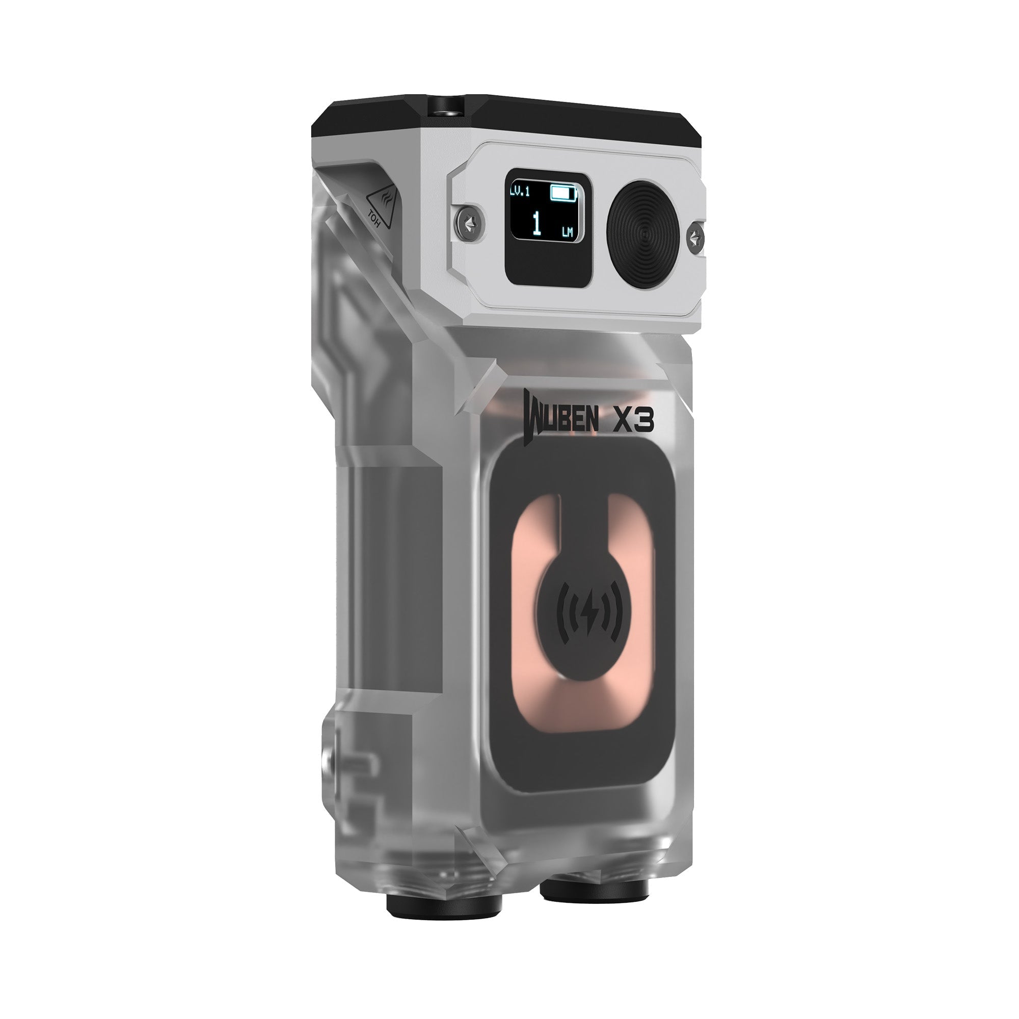 WUBEN X3 Owl Hvid – 700 lumen EDC lommelygte med ladeboks - Gelblastershop.dk