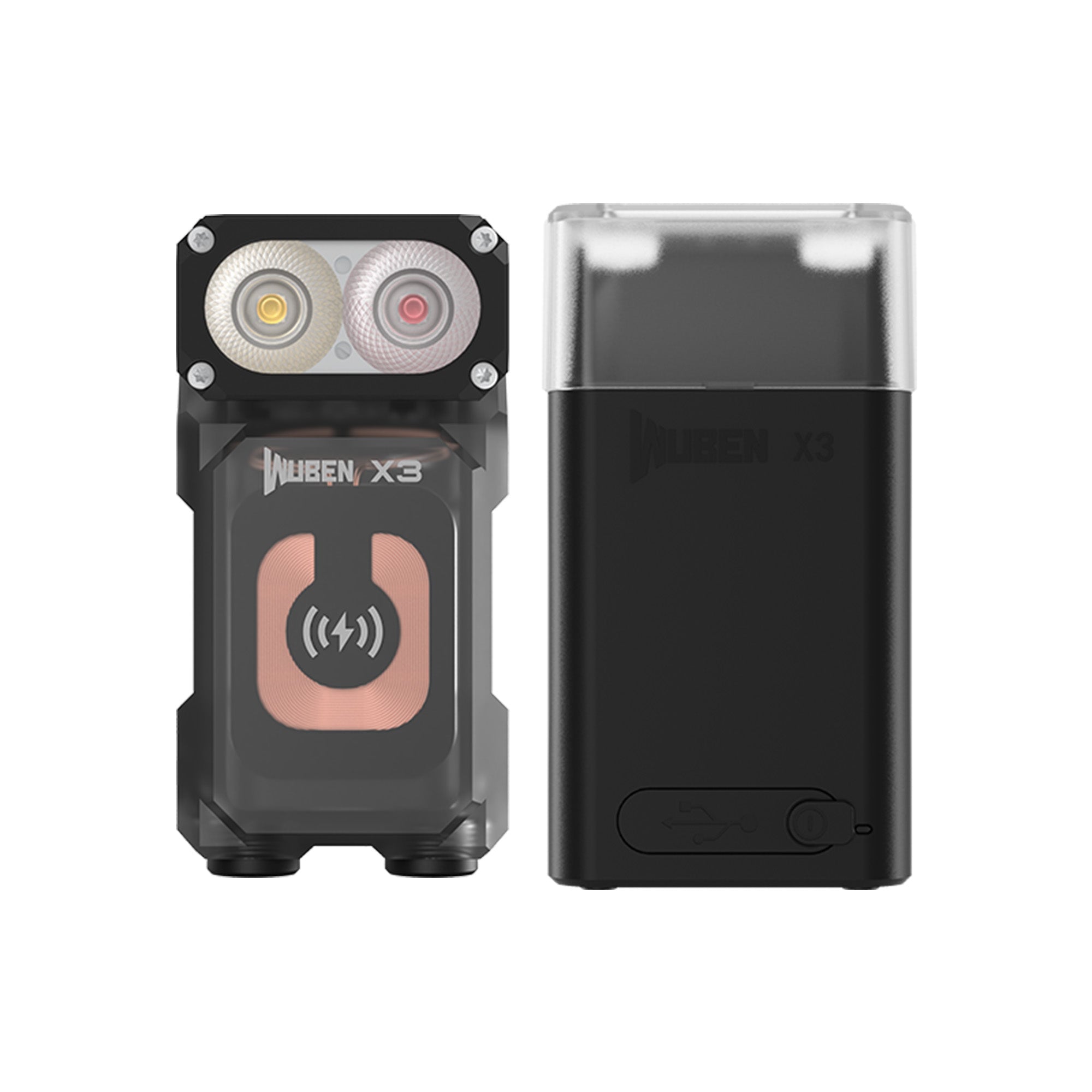 WUBEN X3 Owl Sort – 700 lumen EDC lommelygte med ladeboks - Gelblastershop.dk