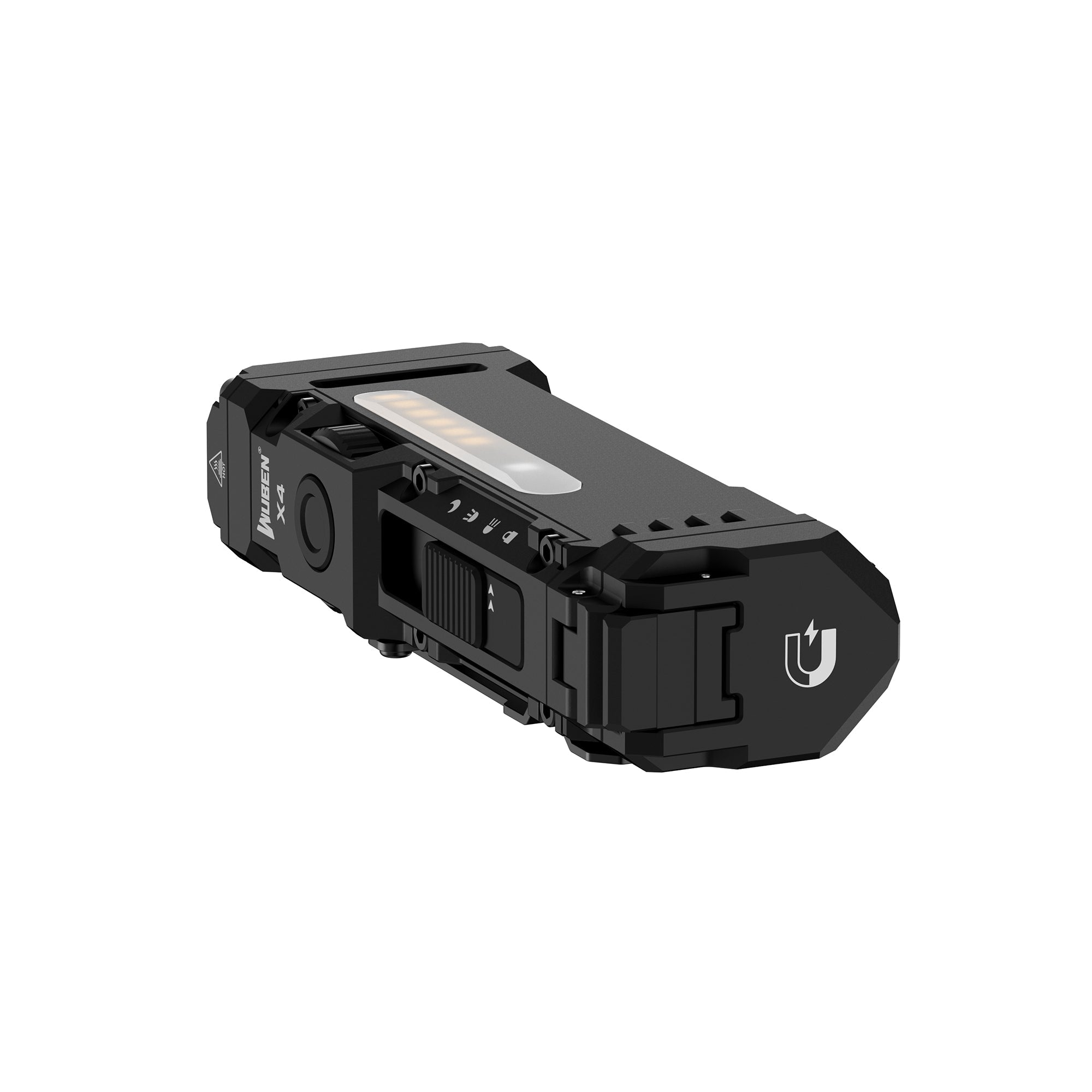 WUBEN X4 Sort – EDC LED Lommelygte, 1.500 Lumen - Gelblastershop.dk