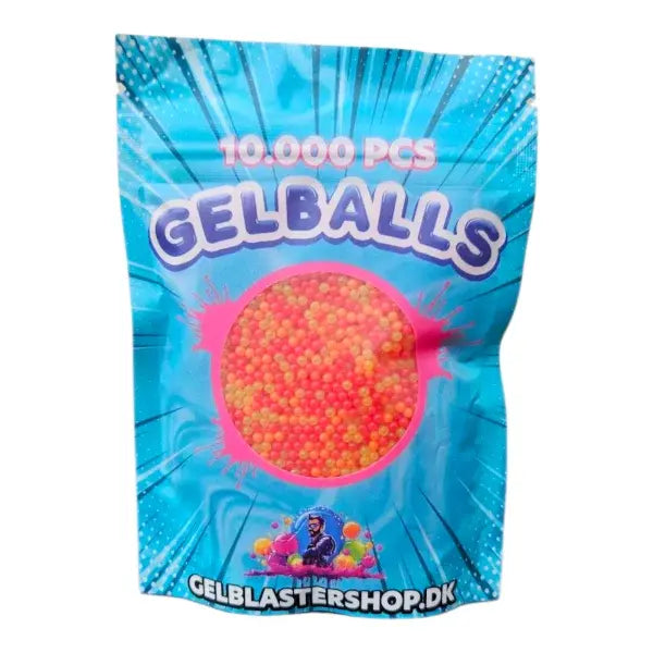 10.000 stk gelkugler til gel blaster – orange gelkugler fra Gelblastershop.dk
