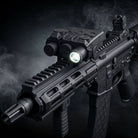 388 Black Beam Module Gel Blaster close-up with tactical accessories and light, designed for enhanced gameplay.