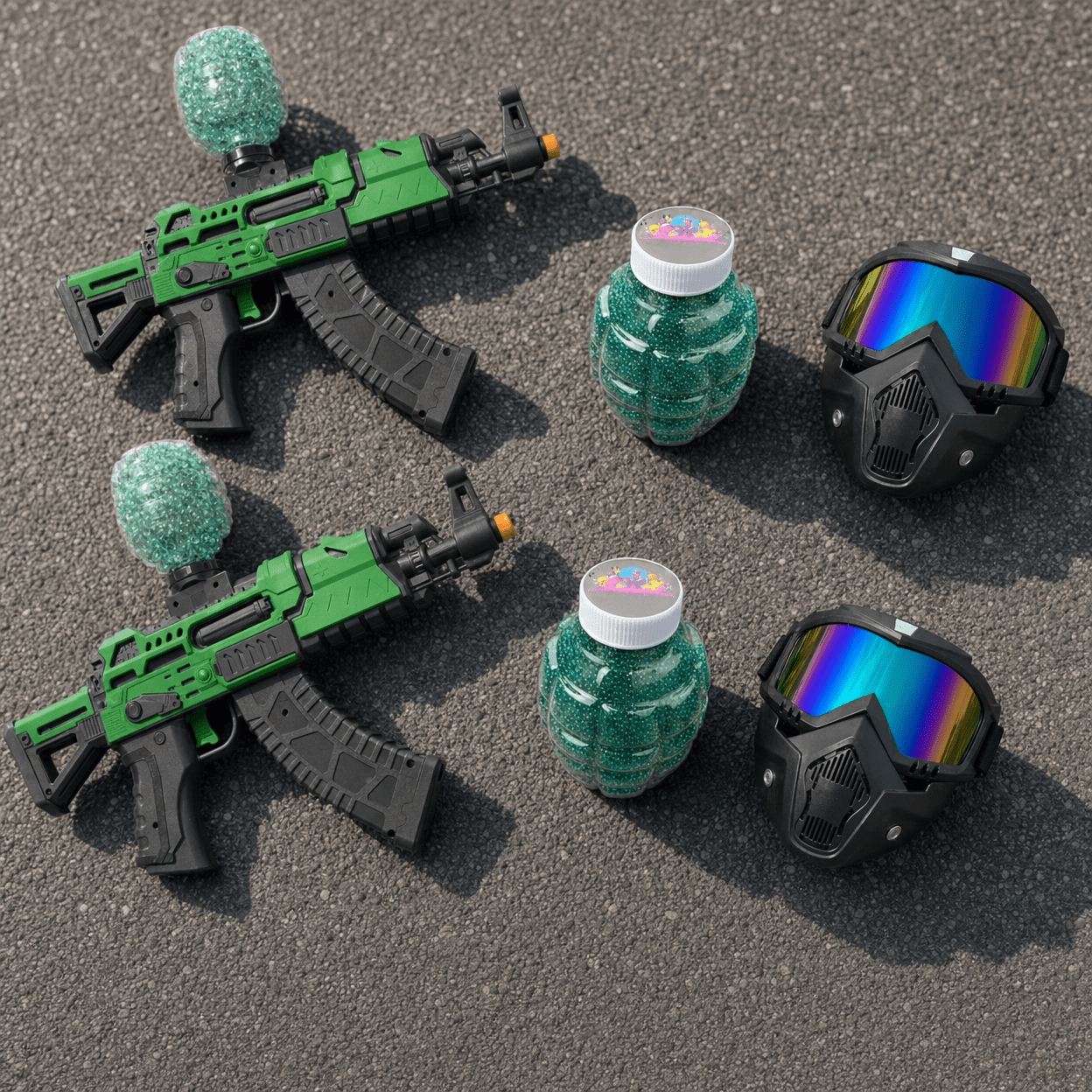Dual Shark Attack Green Bundle – Gel Blaster Familie Sæt - Gelblastershop.dk