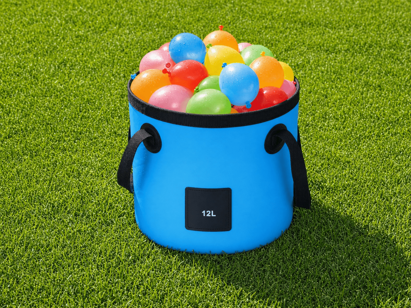 Foldbar Spand 12L – Klar Til Alt - Gelblastershop.dk