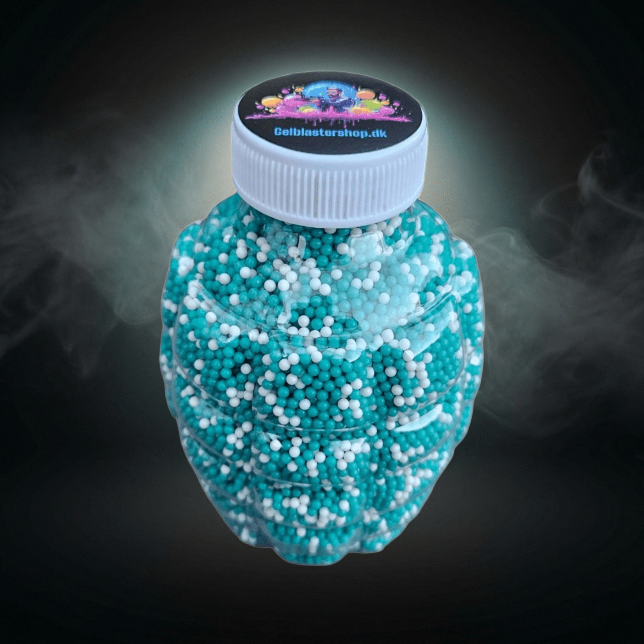 Gel Blaster kugler CyanWhite Mag 45.000 stk - Gelblastershop.dk