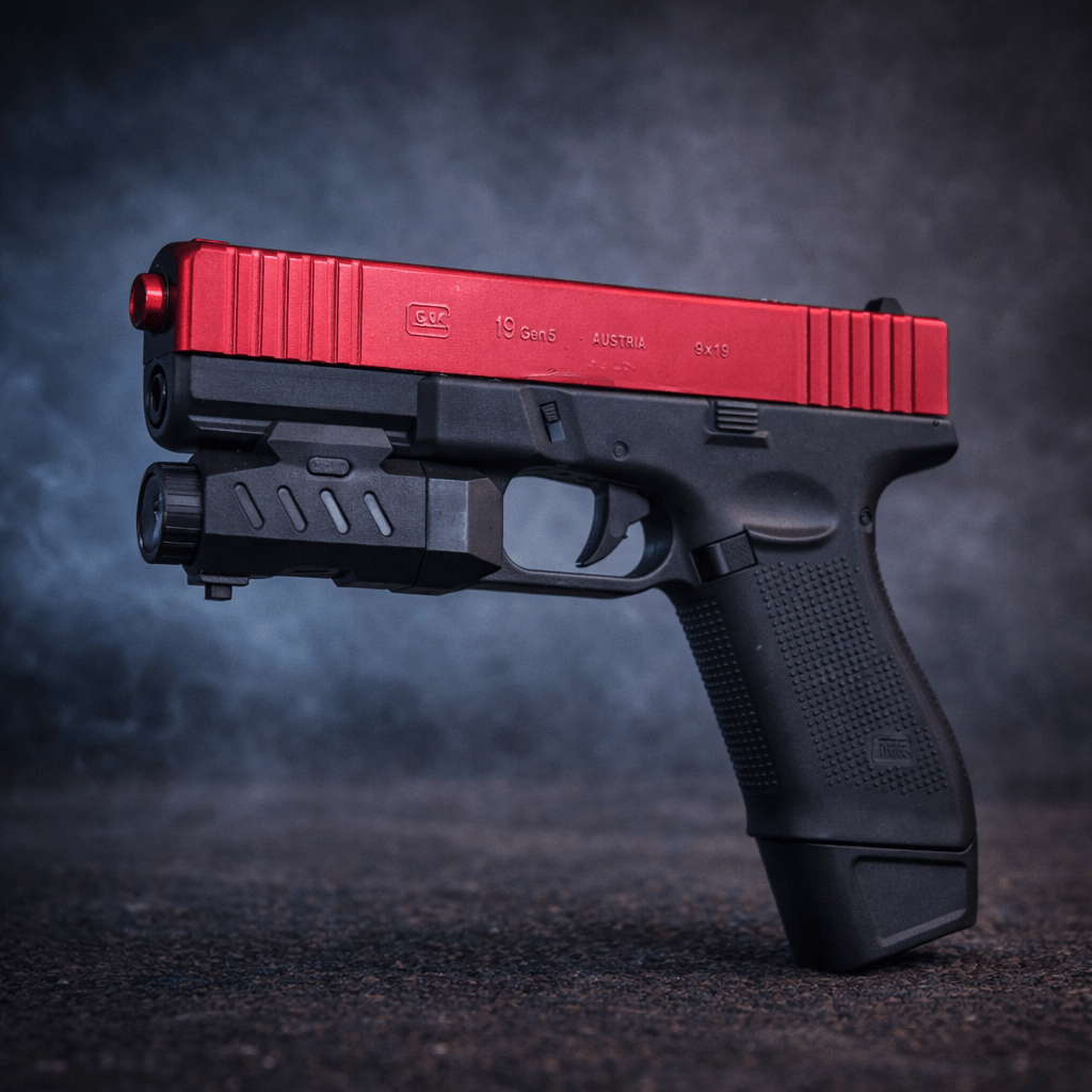Glock 19 Nylon Gen5 TopModel Red - Gelblastershop.dk