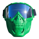 Green Skelet Silver Goggles - Gelblastershop.dk