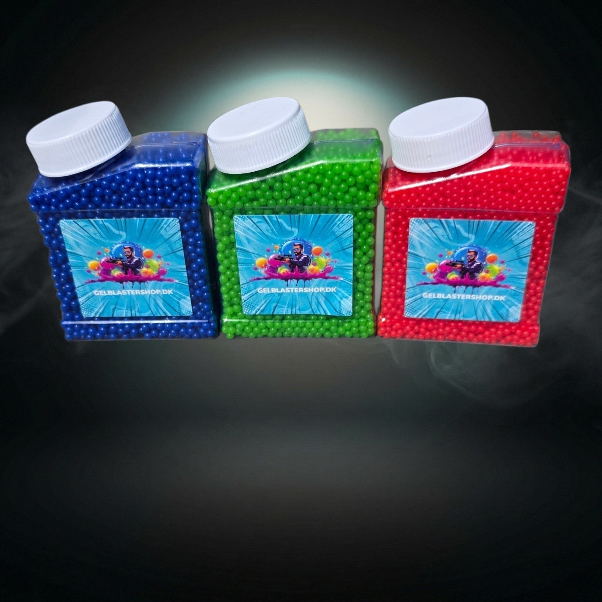 Heavy Pro Gel Kugler Mix Pack 24.000 Stk – Green, Red & Blue - Gelblastershop.dk