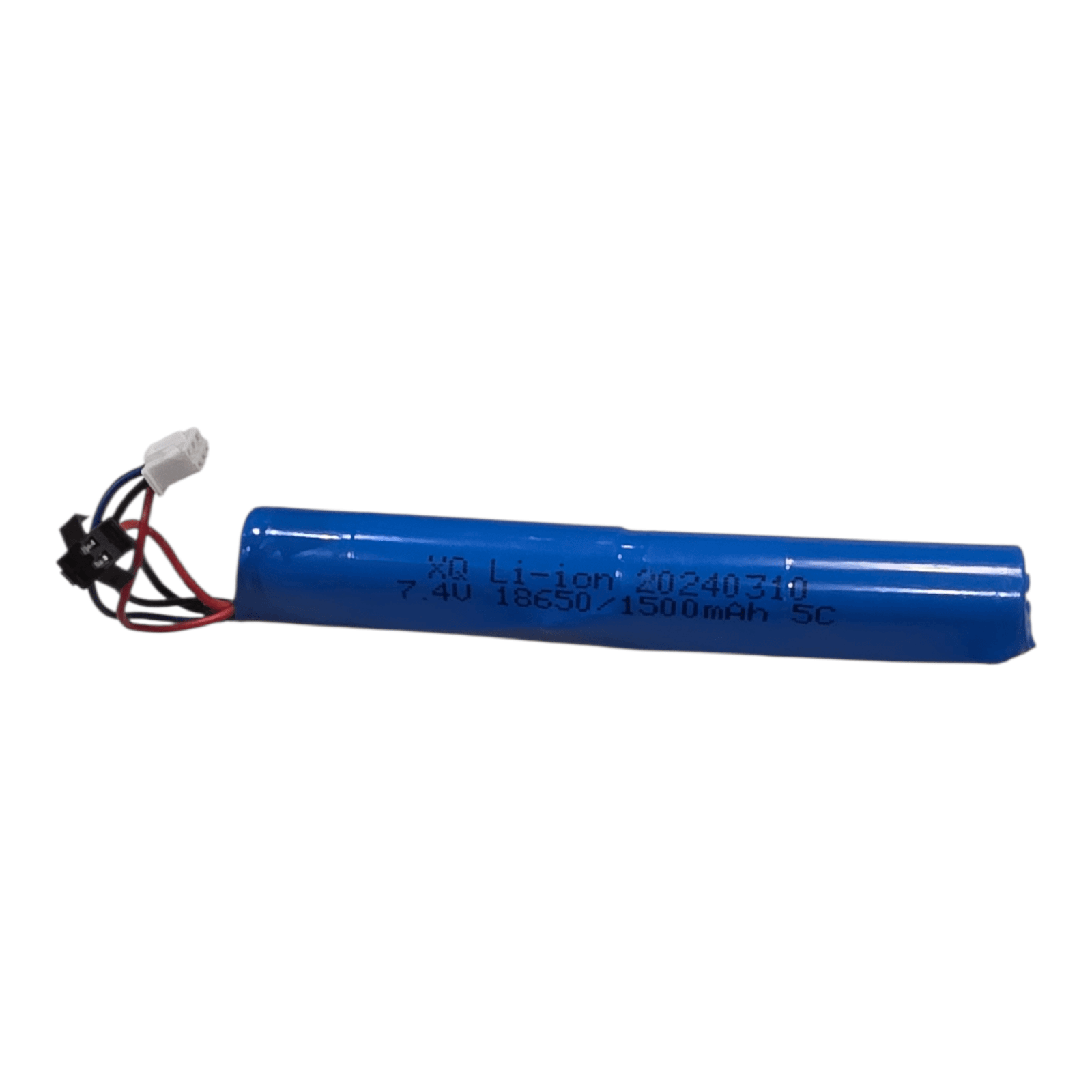 Li - ion batteri 7.4V – 1500 mAh (2S, 18650) - Gelblastershop.dk