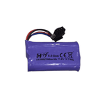 Li-ion batteri 7.4V – 500 mAh (14500) 4 pin – tilbehør til gel blaster og udendørs aktiviteter