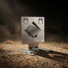 Målskive Rustfri 16 cm Gel blaster - Gelblastershop.dk