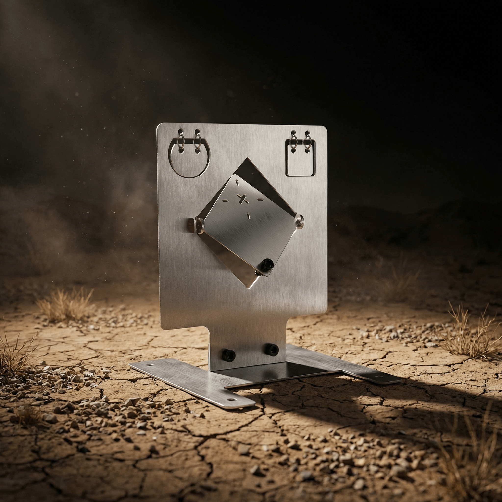 Målskive Rustfri 16 cm Gel blaster - Gelblastershop.dk