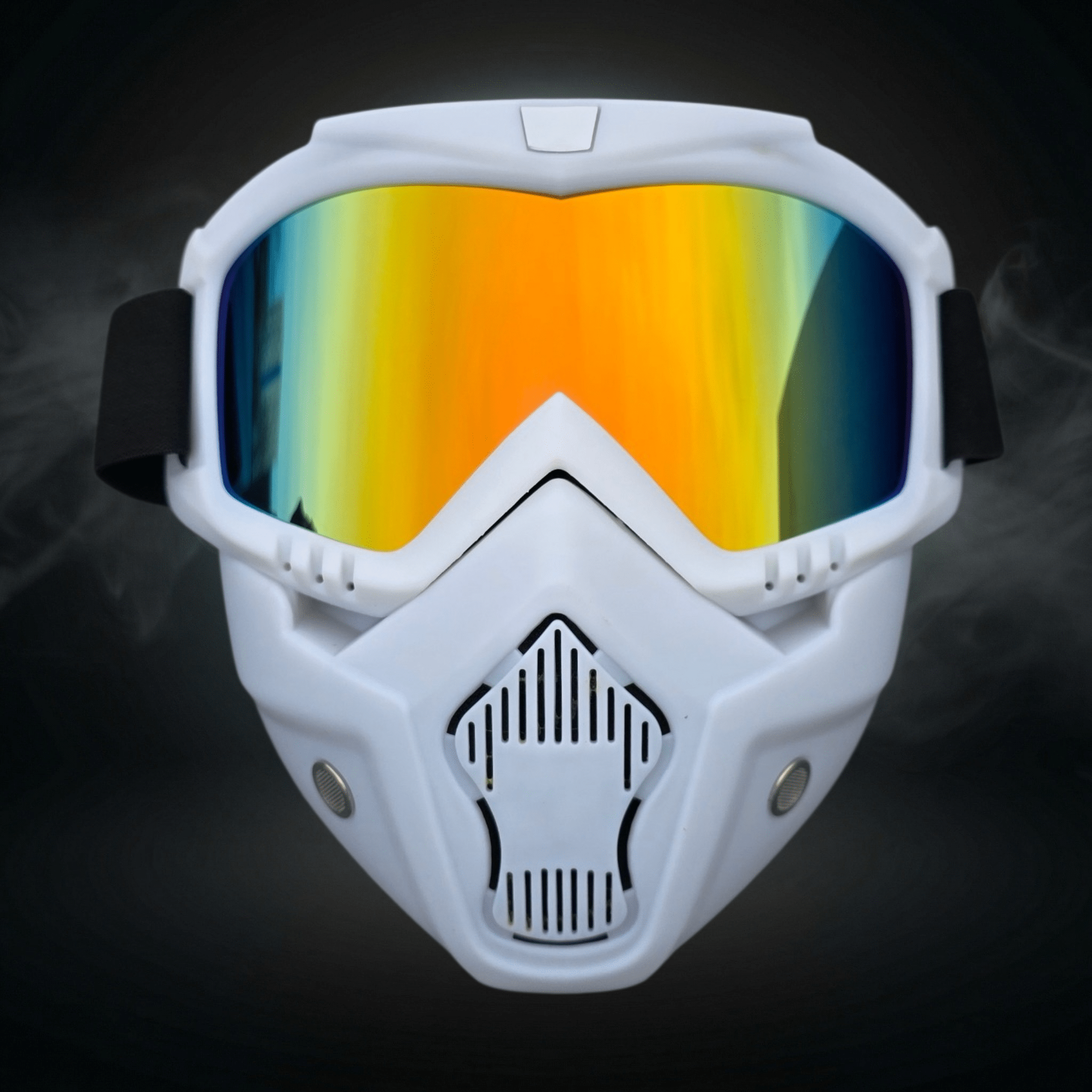 Maske Hvid - Beskyttelses Maske Med Stil Og Sikkerhed - Gelblastershop.dk