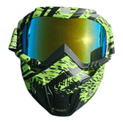 Neon Black Maske Golden Goggles - Gelblastershop.dk