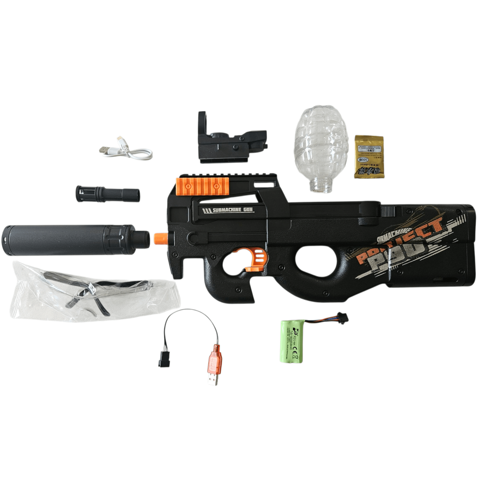 P90 Short Black - Gelblastershop.dk