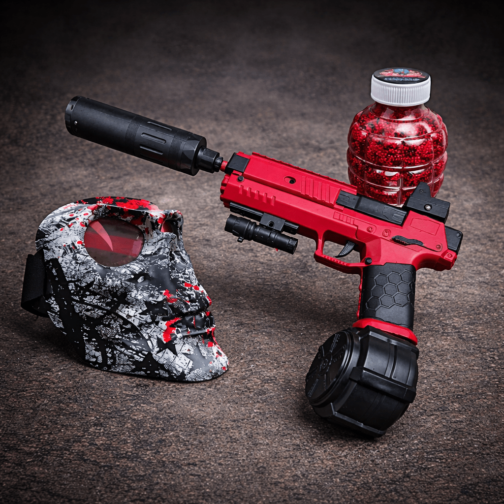 Red Ghost Shadow Gel Blaster Set - Gelblastershop.dk