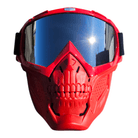 Red Skelet Silver Goggles - Gelblastershop.dk