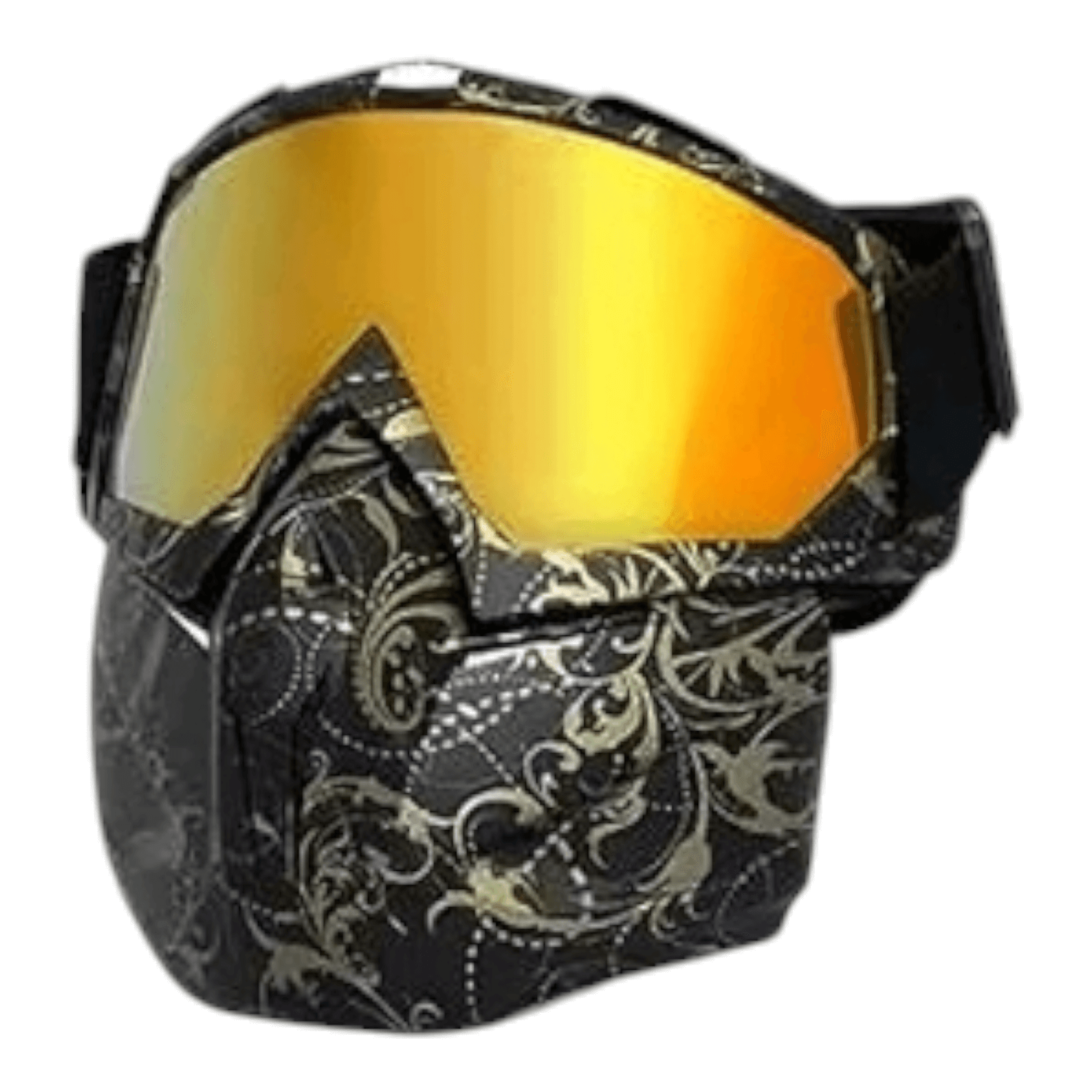 Sort Guld Maske - Gelblastershop.dk