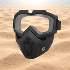 Sort Maske Klar Plast - Gelblastershop.dk