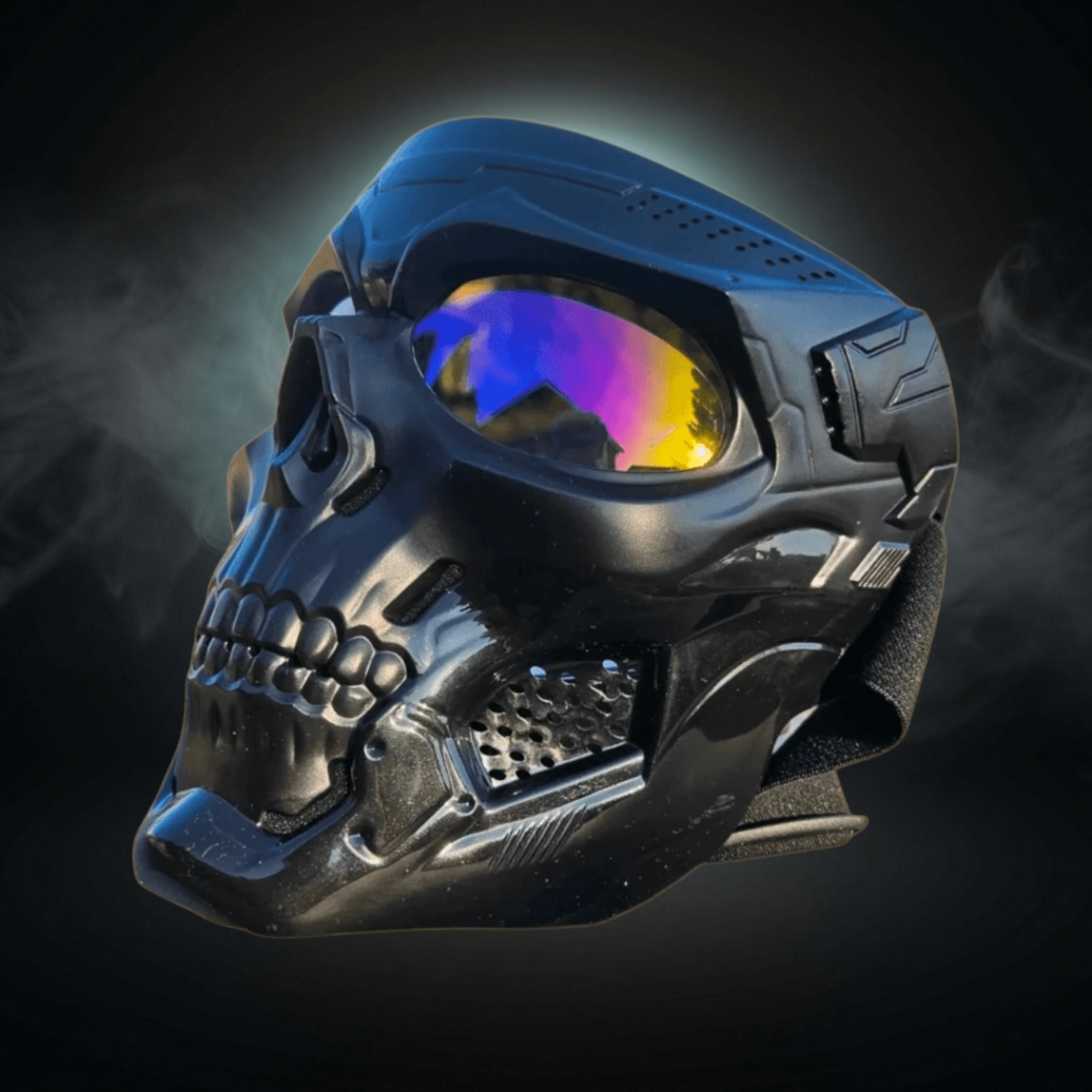 Sort Skelet Maske - Gelblastershop.dk