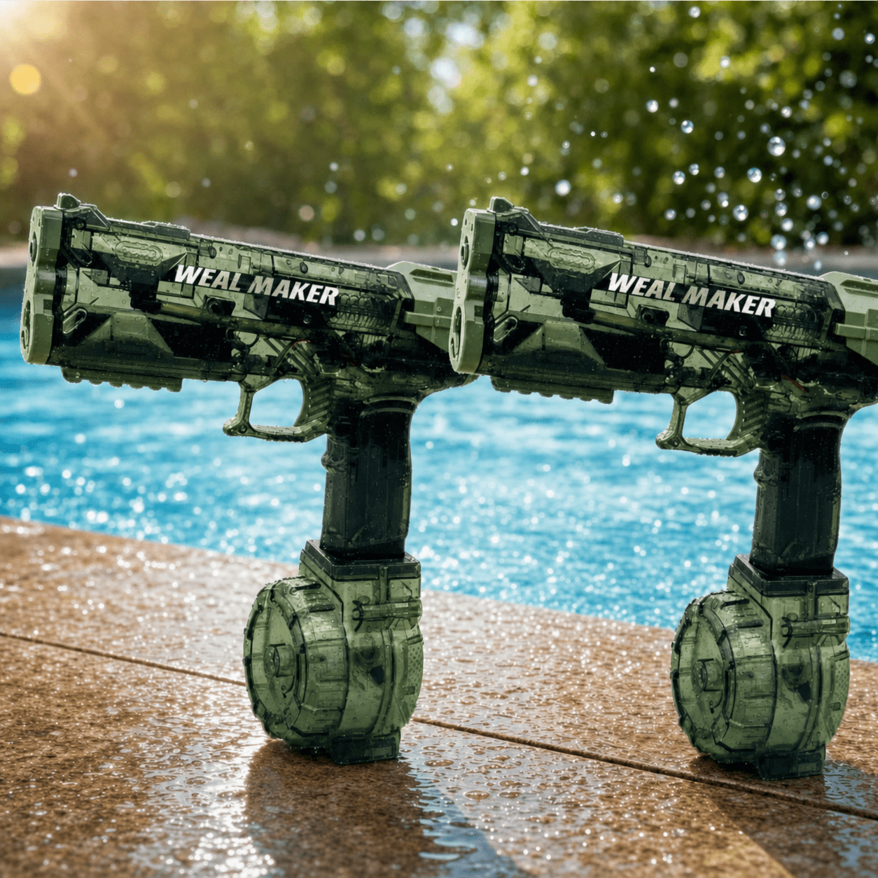 Weal Maker Duo Pack – 2 stk. Elektriske Vandpistoler (Kun 499,-) | - Gelblastershop.dk