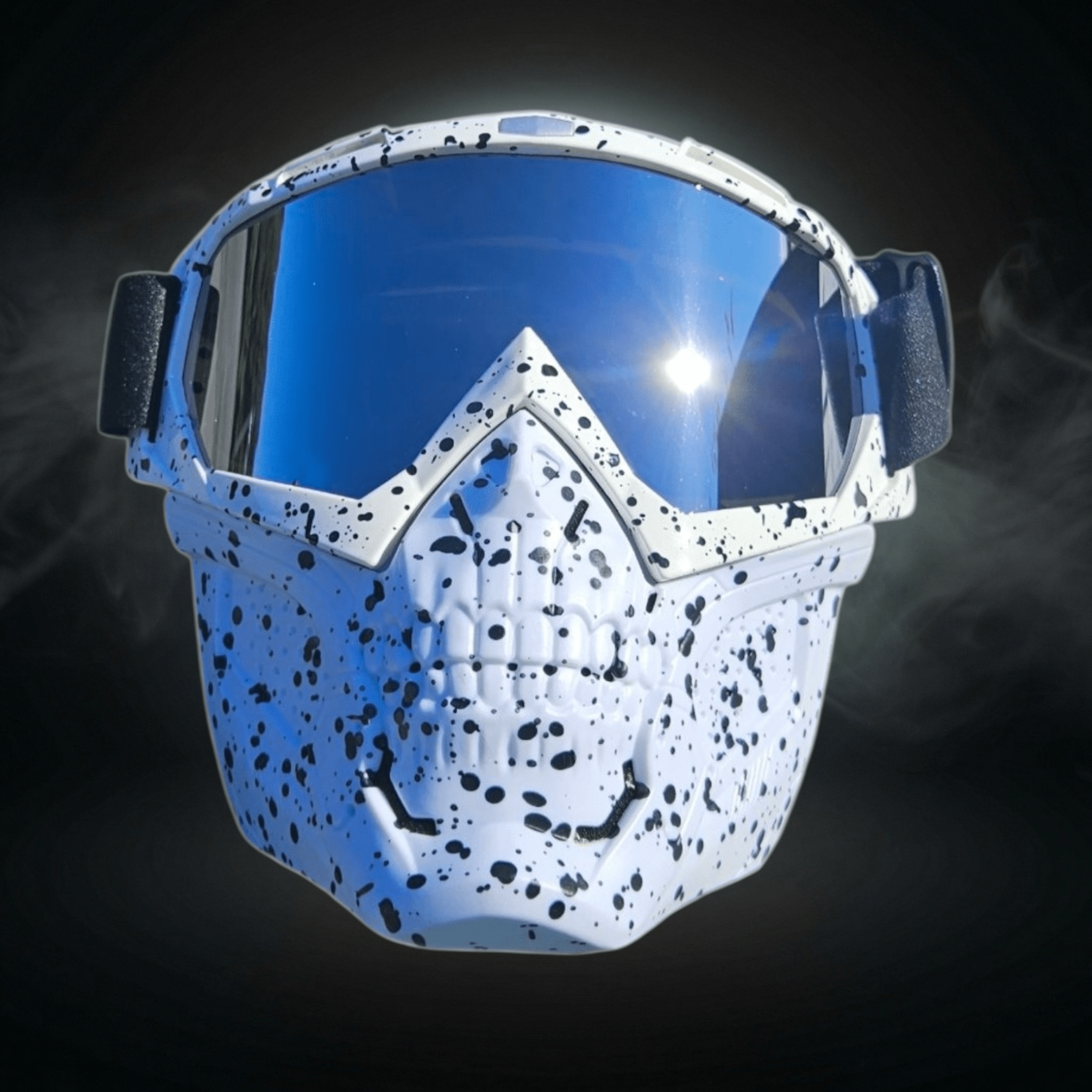 White Spot Maske - Silver Goggles - Gelblastershop.dk