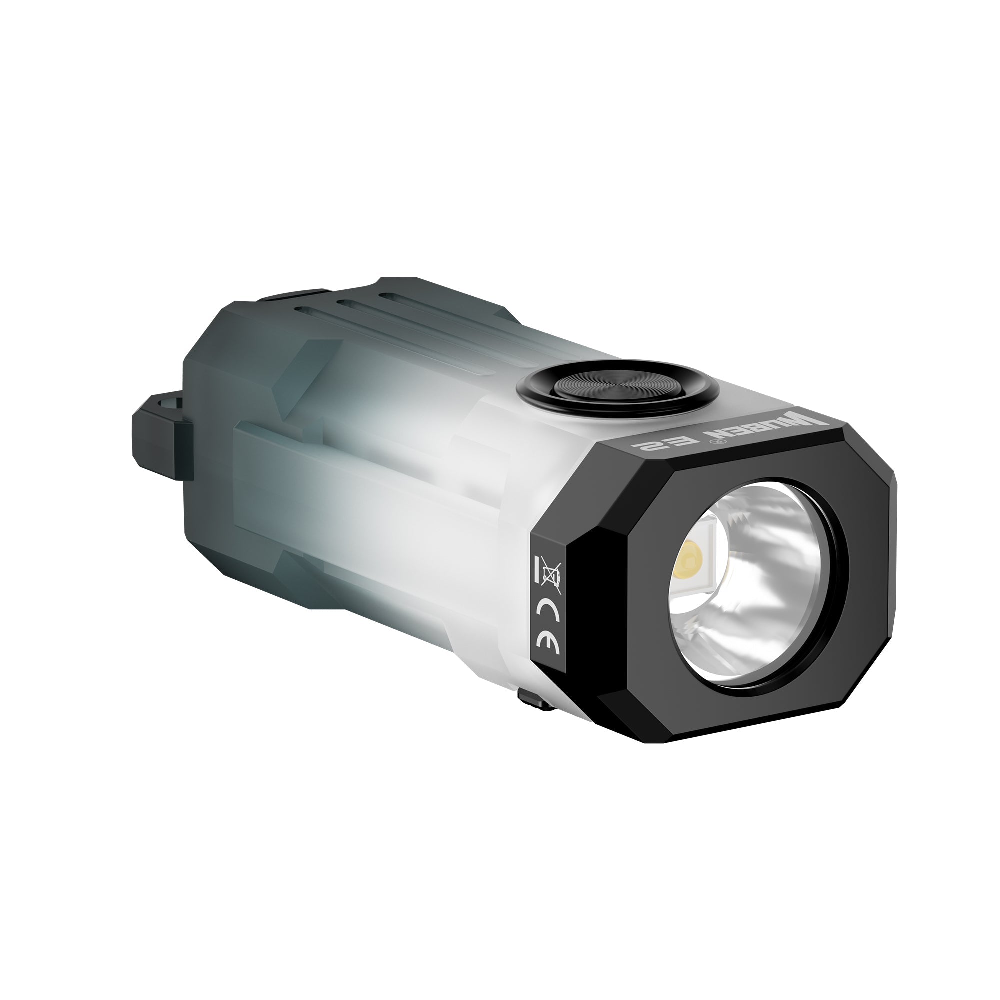 WUBEN E2 Pulse Sort – 150 lumen mini nøgleringslygte - Gelblastershop.dk