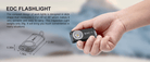 WUBEN G2 Nøgleringslygte – 500 Lumen, ultralet, kompakt design, vejer 28g, nem at bære, USB-C opladning.