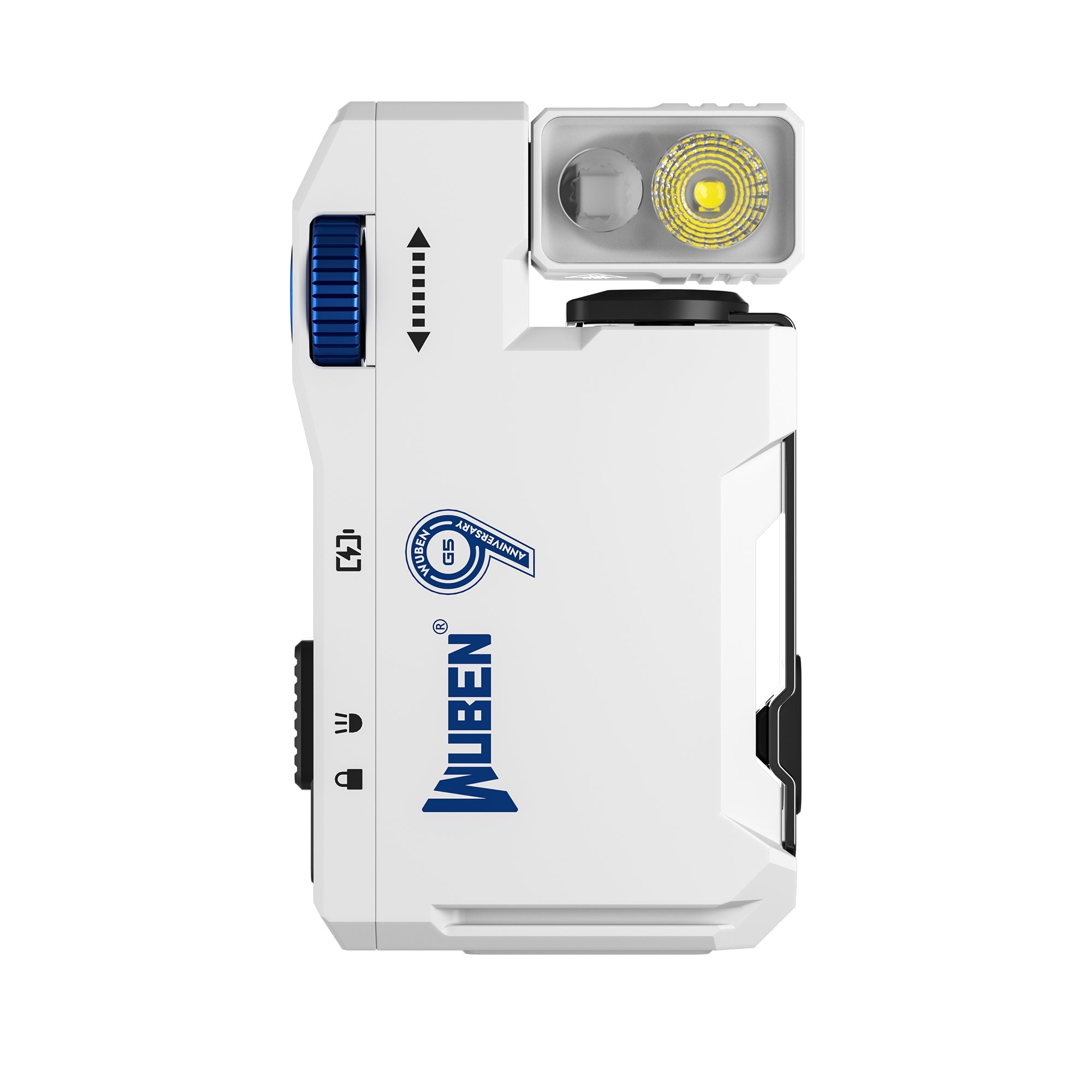 WUBEN G5 Hvid – Kompakt EDC LED Lommelygte, 400 Lumen - Gelblastershop.dk