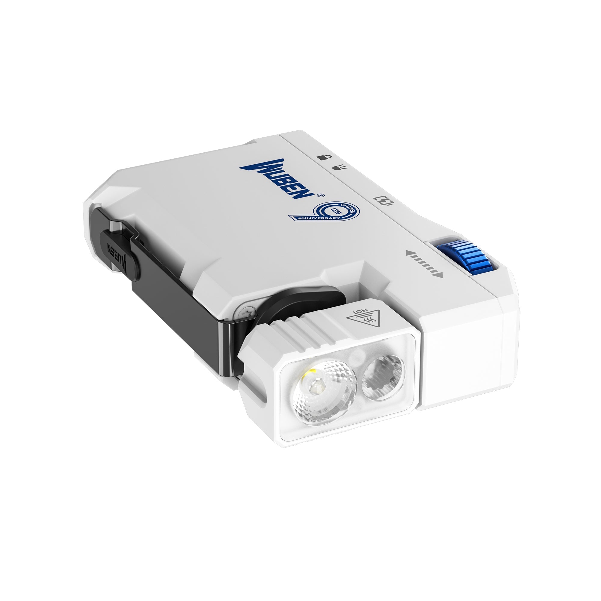 WUBEN G5 Hvid – Kompakt EDC LED Lommelygte, 400 Lumen - Gelblastershop.dk