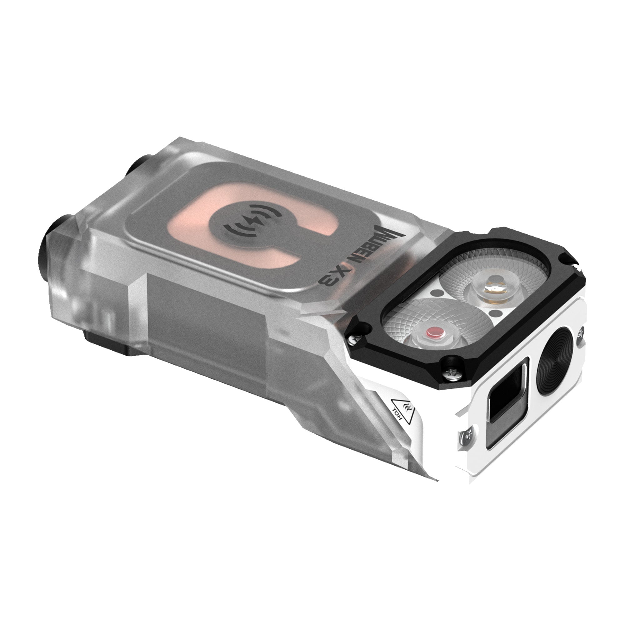 WUBEN X3 Owl Hvid – 700 lumen EDC lommelygte med ladeboks - Gelblastershop.dk
