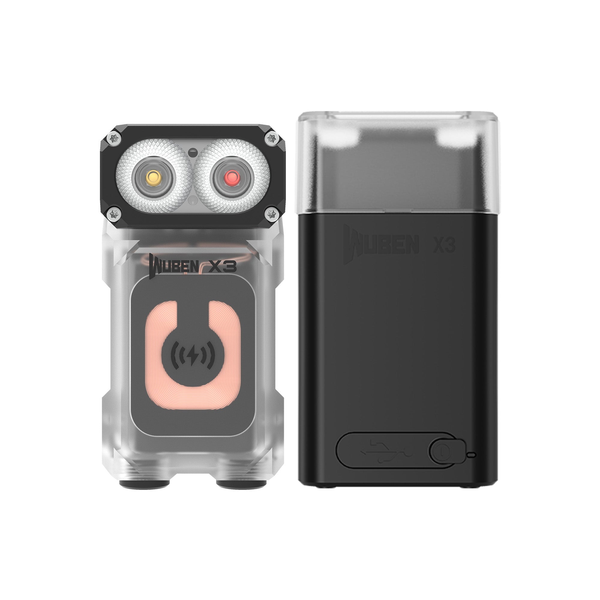 WUBEN X3 Owl Hvid – 700 lumen EDC lommelygte med ladeboks - Gelblastershop.dk