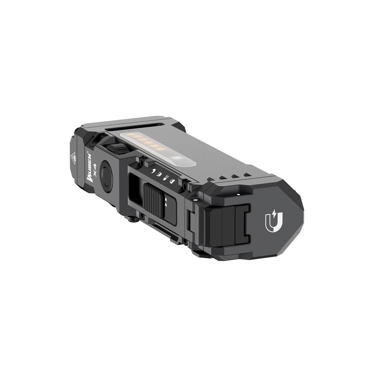 WUBEN X4 Grey – EDC LED Lommelygte, 1.500 Lumen - Gelblastershop.dk